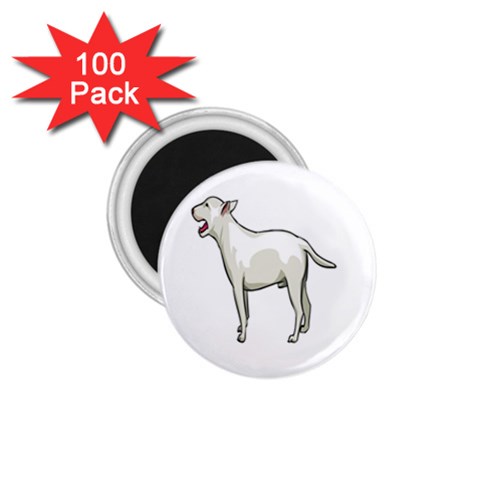 Bull Terrier 1.75  Magnet (100 pack)  from ArtsNow.com Front