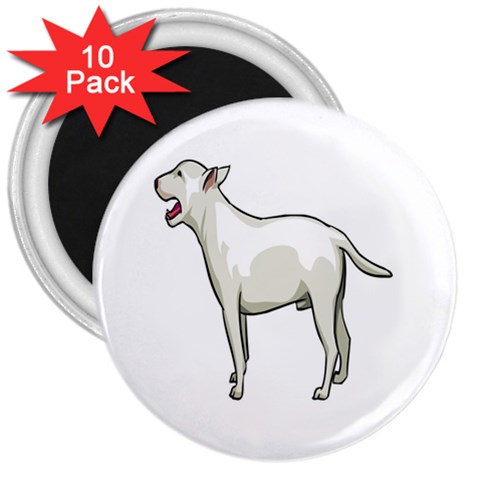 Bull Terrier 3  Magnet (10 pack) from ArtsNow.com Front