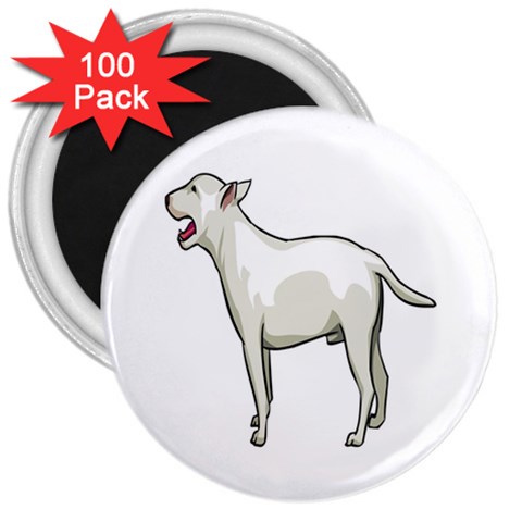 Bull Terrier 3  Magnet (100 pack) from ArtsNow.com Front