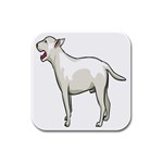 Bull Terrier Rubber Square Coaster (4 pack)