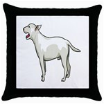 Bull Terrier Throw Pillow Case (Black)