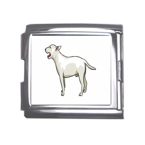 Bull Terrier Mega Link Italian Charm (18mm) from ArtsNow.com Front