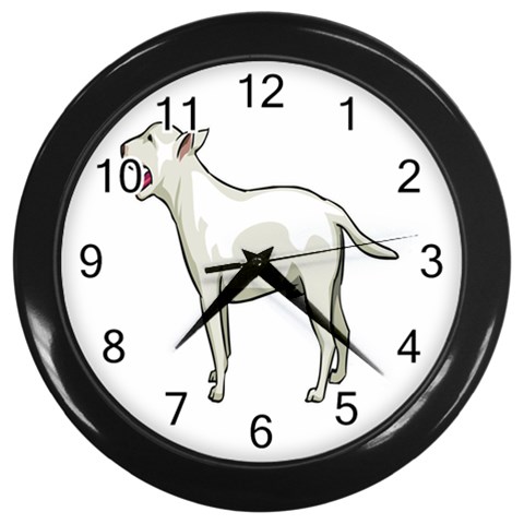 Bull Terrier Wall Clock (Black) from ArtsNow.com Front