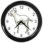 Bull Terrier Wall Clock (Black)