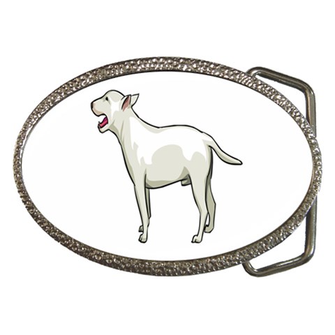 Bull Terrier Belt Buckle from ArtsNow.com Front