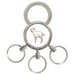 Bull Terrier 3-Ring Key Chain