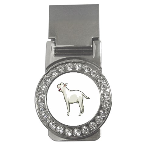 Bull Terrier Money Clip (CZ) from ArtsNow.com Front