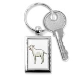 Bull Terrier Key Chain (Rectangle)