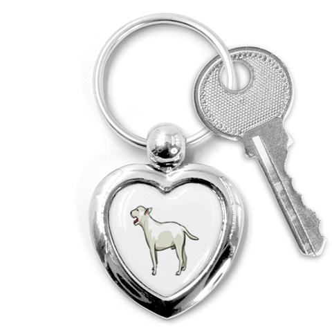 Bull Terrier Key Chain (Heart) from ArtsNow.com Front