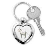 Bull Terrier Key Chain (Heart)