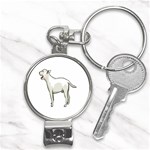 Bull Terrier Nail Clippers Key Chain