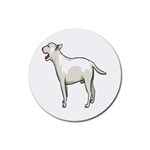 Bull Terrier Rubber Coaster (Round)