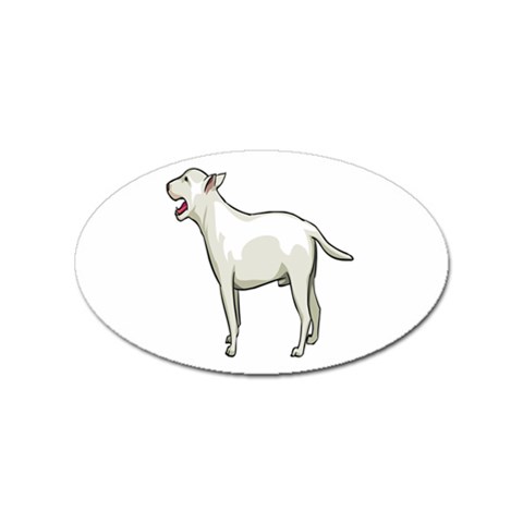 Bull Terrier Sticker (Oval) from ArtsNow.com Front