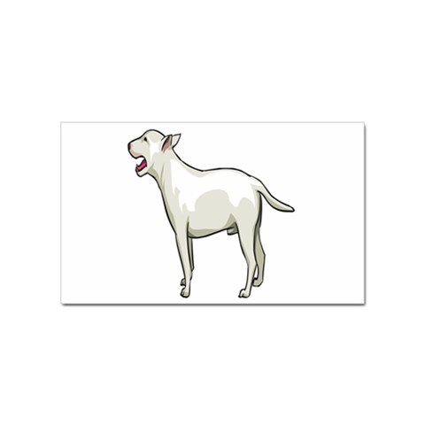 Bull Terrier Sticker (Rectangular) from ArtsNow.com Front