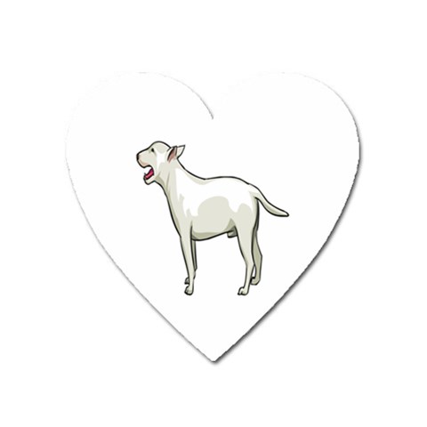 Bull Terrier Magnet (Heart) from ArtsNow.com Front