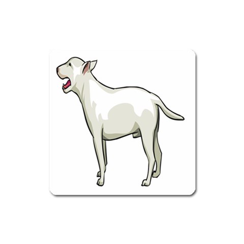 Bull Terrier Magnet (Square) from ArtsNow.com Front