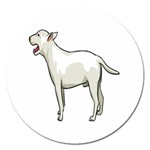 Bull Terrier Magnet 5  (Round)