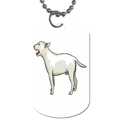 Bull Terrier Dog Tag (One Side) from ArtsNow.com Front