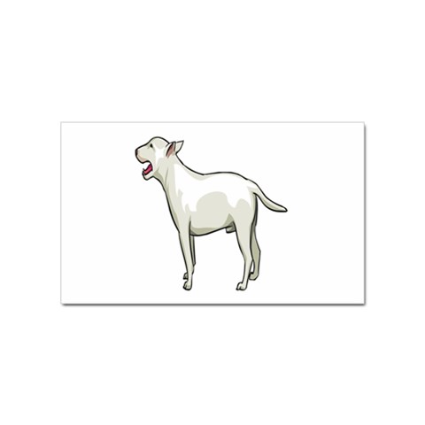 Bull Terrier Sticker Rectangular (10 pack) from ArtsNow.com Front