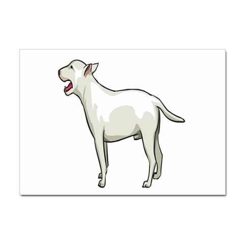 Bull Terrier Sticker A4 (10 pack) from ArtsNow.com Front