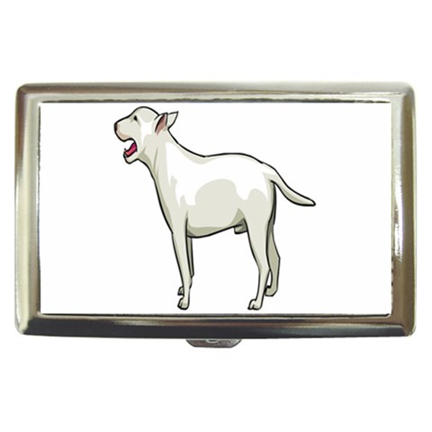 Bull Terrier Cigarette Money Case from ArtsNow.com Front