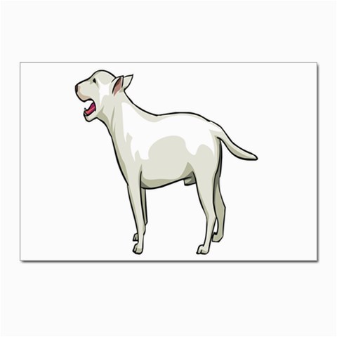 Bull Terrier Postcard 4 x 6  (Pkg of 10) from ArtsNow.com Front