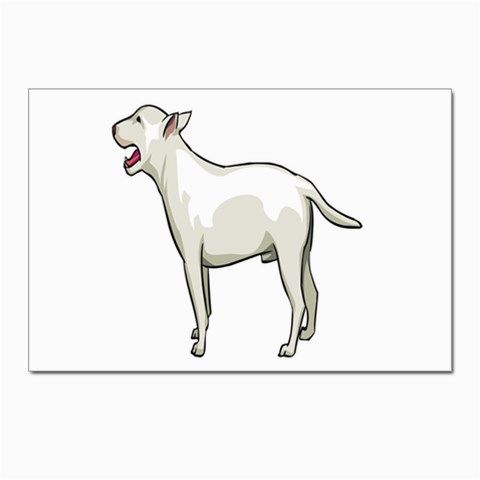 Bull Terrier Postcards 5  x 7  (Pkg of 10) from ArtsNow.com Front