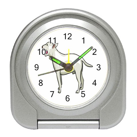 Bull Terrier Travel Alarm Clock from ArtsNow.com Front