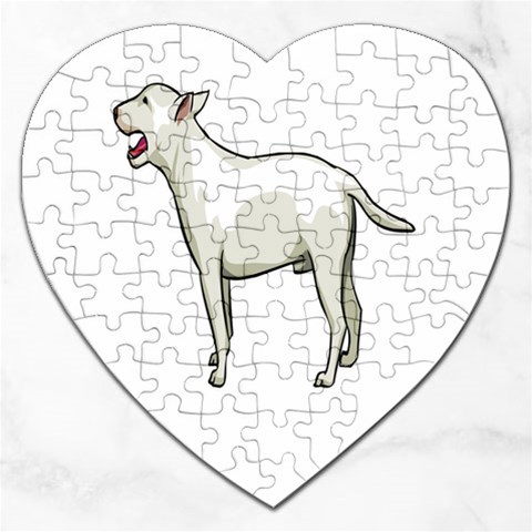 Bull Terrier Jigsaw Puzzle (Heart) from ArtsNow.com Front