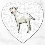 Bull Terrier Jigsaw Puzzle (Heart)