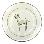 Bull Terrier Porcelain Plate