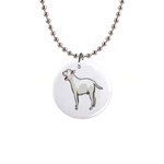 Bull Terrier 1  Button Necklace