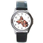 German Shepherd Round Metal Watch