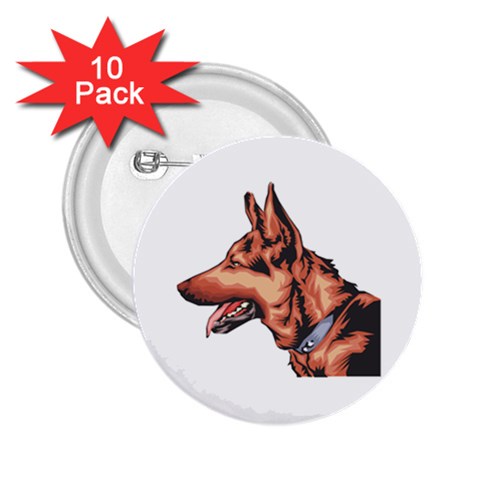 German Shepherd 2.25  Button (10 pack) from ArtsNow.com Front