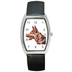 German Shepherd Barrel Style Metal Watch