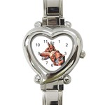 German Shepherd Heart Italian Charm Watch