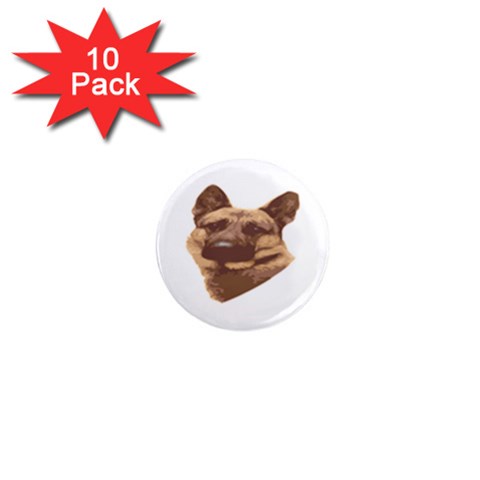 German Shepherd 1  Mini Magnet (10 pack)  from ArtsNow.com Front