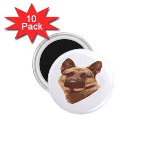 German Shepherd 1.75  Magnet (10 pack)  from ArtsNow.com Front