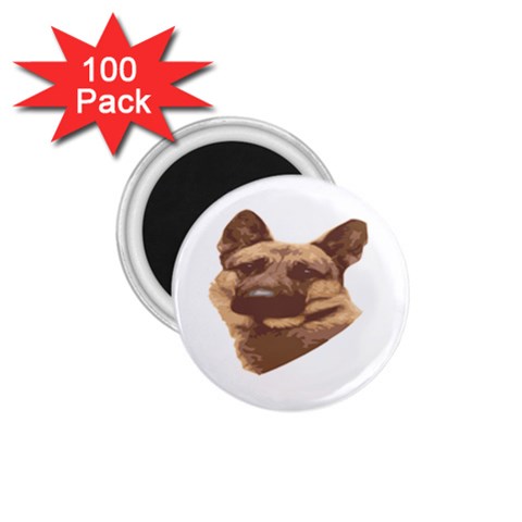 German Shepherd 1.75  Magnet (100 pack)  from ArtsNow.com Front