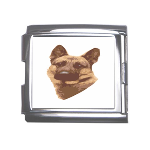 German Shepherd Mega Link Italian Charm (18mm) from ArtsNow.com Front