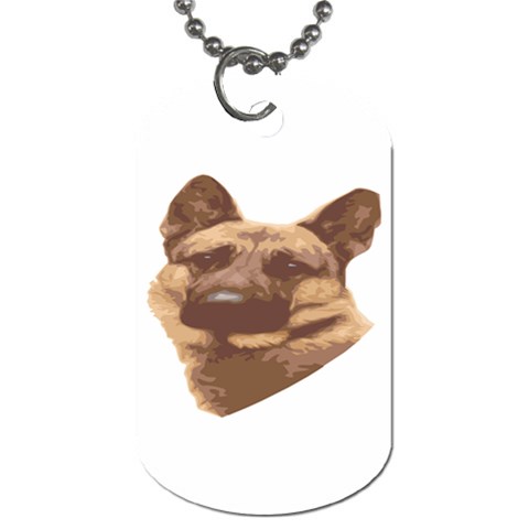 German Shepherd Dog Tag (One Side) from ArtsNow.com Front