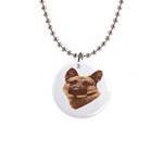 German Shepherd 1  Button Necklace