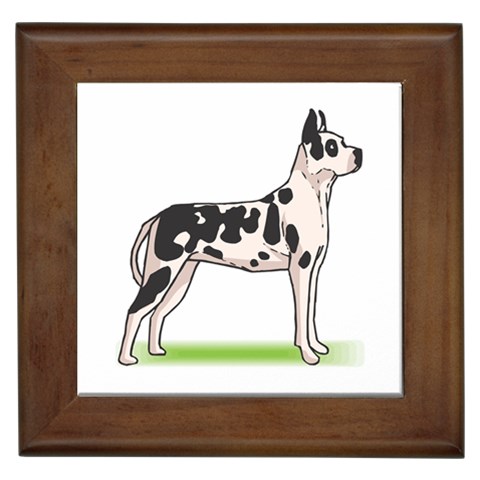 Great Dane Framed Tile from ArtsNow.com Front