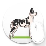 Great Dane Round Mousepad