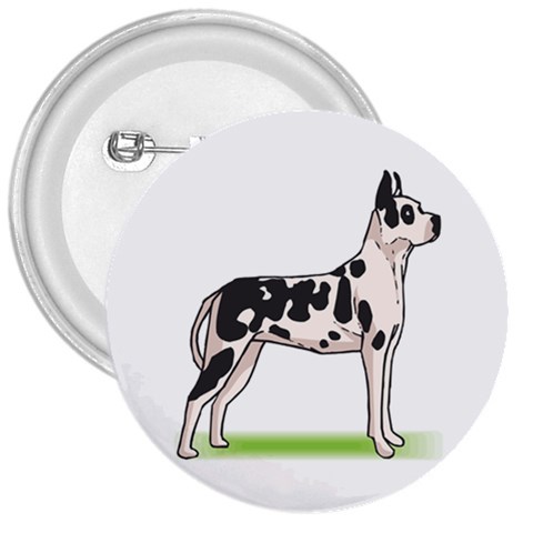 Great Dane 3  Button from ArtsNow.com Front