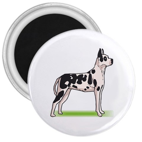 Great Dane 3  Magnet from ArtsNow.com Front