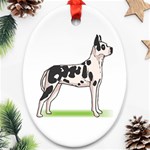 Great Dane Ornament (Oval)