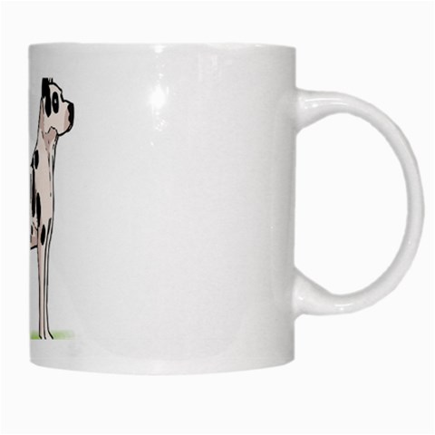 Great Dane White Mug from ArtsNow.com Right