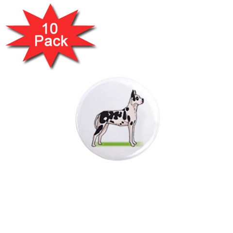 Great Dane 1  Mini Magnet (10 pack)  from ArtsNow.com Front