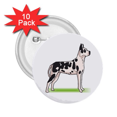 Great Dane 2.25  Button (10 pack) from ArtsNow.com Front